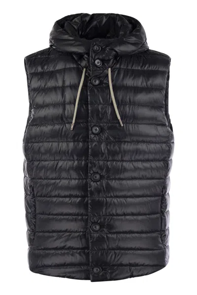 HERNO MEN'S SLEEVELESS DOWN JACKET
