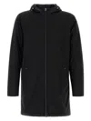 Herno Men Black Stretch Nylon Parka In Black