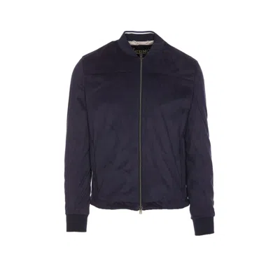 HERNO HERNO MEN SUEDE BOMBER