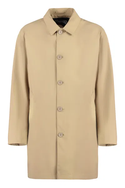 Herno Techno Fabric Jacket In Beige