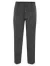Herno Men Tech Wool Trousers In Multicolor