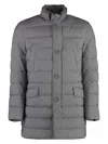 Herno Men's Techno-nylon Down Jacket In Gray