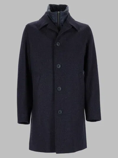 Herno Men's Trench Coat With Contemporary Tailoring In Blue