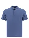 Herno Polo Shirts With Collared Short Sleeves In Light Blue