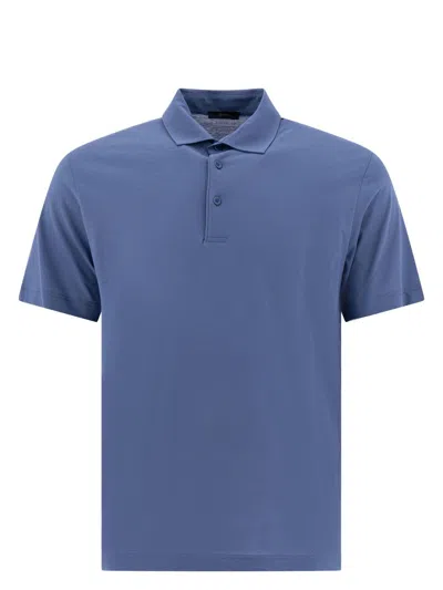 HERNO MEN'S VOILE CREPE JERSEY POLO SHIRT