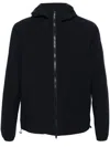 Herno Debossed-logo Water-repellent Jacket In Blue