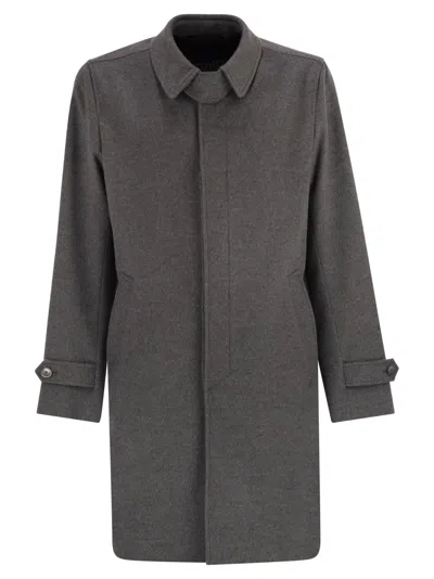 HERNO HERNO MEN WOOL AND CASHMERE COAT