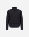 Herno Bomber Ecoage Bomber Jacket In Blue