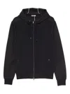 Herno Hooded Drawstring Jackets With Ribbed Finish In Multi