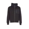 Herno Quilted Hoodie With Drawstring And Long Sleeves In Black