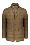 Herno Removable-panel Padded Jacket In Brown