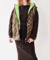 Herno Quilted Sleeveless Hooded Coat In Multi