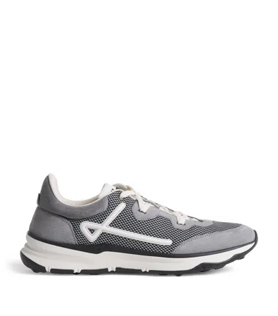 Herno Mesh Maggiore Sneakers In Gray