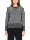Herno Alpaca And Wool Crewneck Sweater In Gray