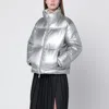 Herno Metallic Shield Laminar Jacket In Silver