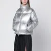 Herno Metallic Shield Laminar Jacket In Silver