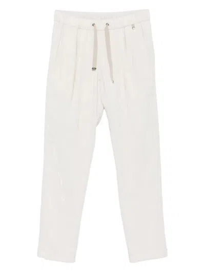 Herno Metallised Pantalone In White