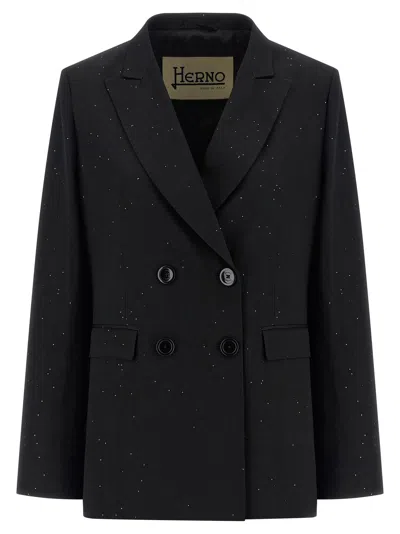 HERNO MICRO SEQUIN BLAZER