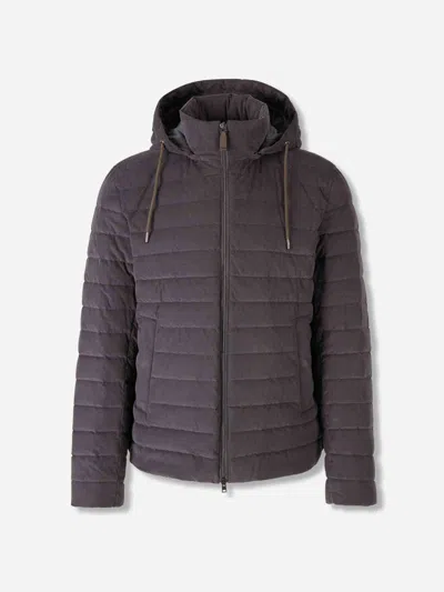 Herno Micropana Padded Jacket In Gray