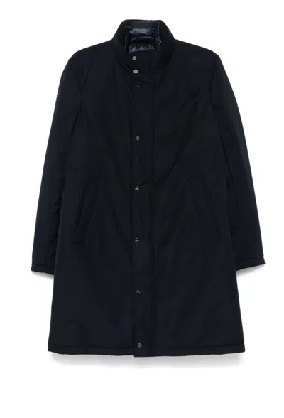 Herno Mid-length Down Jacket With High Collar In Black