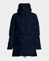 Herno Mid-length Down Puffer Jacket In Blue