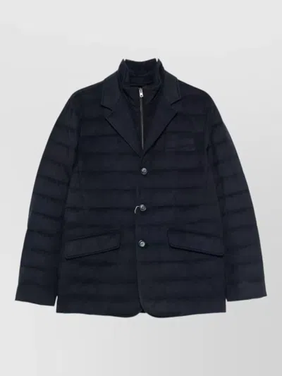 Herno Mid Length Padded Blazer Regular Fit In Black