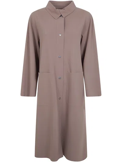 Herno Midi Coat In Burgundy