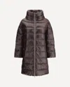 Herno Midi Down Jacket In Brown