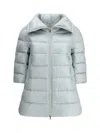 Herno Midi Down Jacket In Gray