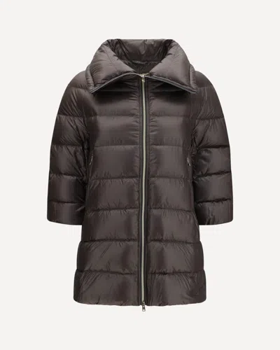 Herno Midi Down Jacket In Grey