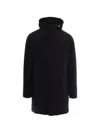 Herno Drawstring Hood Down Jacket In Black