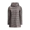 Herno Midi Down Women's Jacket In Gray