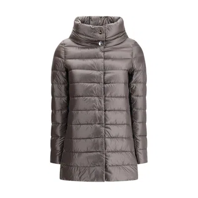 Herno Midi Down Women's Jacket In Gray
