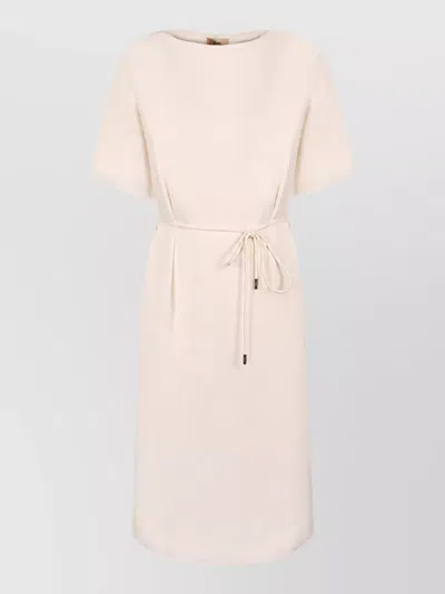 Herno Midi Dress In Neutral