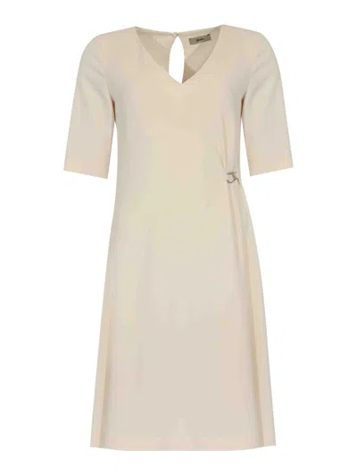 Herno Midi Dress With Carabiner Hook In White