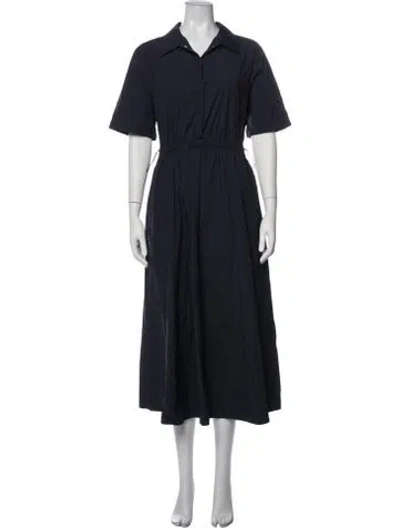 Pre-owned Herno Midi Length Dress In Blue