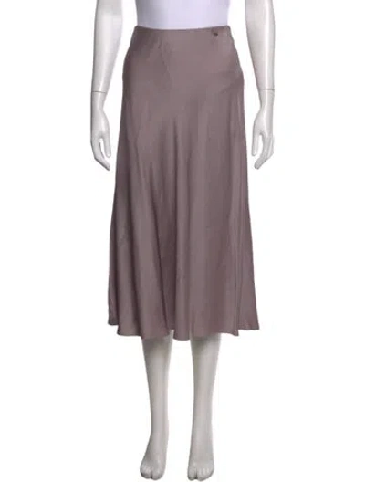 Pre-owned Herno Midi Length Skirt In Purple