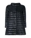 Herno Midi Padded Coat In Black