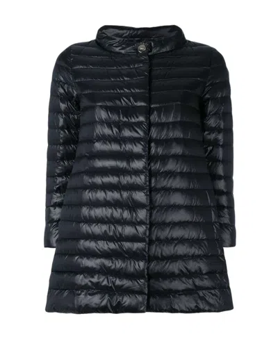 Herno Midi Padded Coat In Black