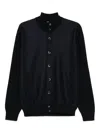 Herno Resort Man Jacket Midnight Blue Size 42 Wool In Black