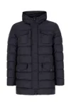 Herno Midnight Blue Nylon Down Jacket In Blue