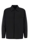 Herno Black 2-layer Gore-tex Laminated Shirt Jacket In Black