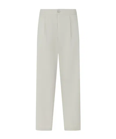 Herno Mid-rise Tapered Pants In White