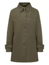 Herno Military-inspired Button-up Jacket In Green