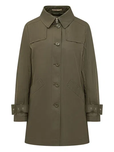 Herno Military-inspired Button-up Jacket In Green