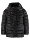 Herno Mini Cape With Jewelled Sleeves In Black