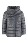 Herno Sofia Down Cape In Blue