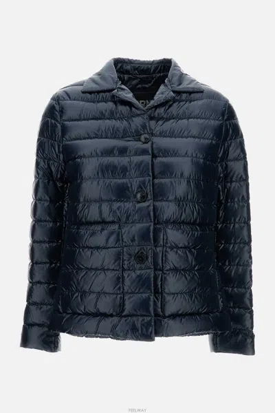 Herno Mini Down Jacket In Blue