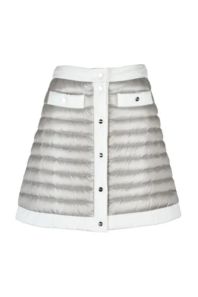 Herno Mini Down Skirt - Beige In White
