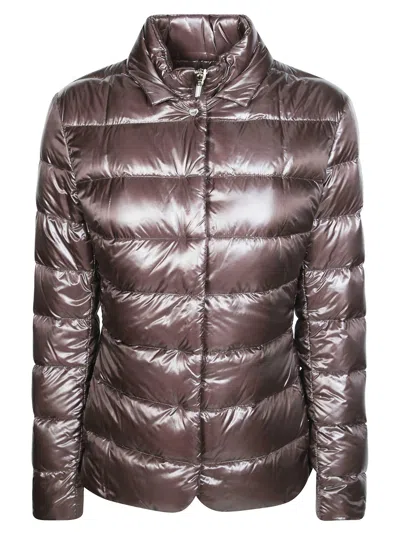 Herno Quilted Down Coat In Pink